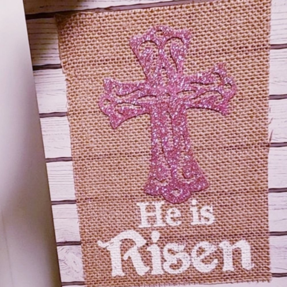 “He is Risen" Easter Hanging Sign - Picture 2 of 2